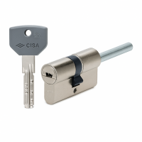 Цилиндровый механизм CISA ASIX P8 ключ-шток 65мм (35х30) никель