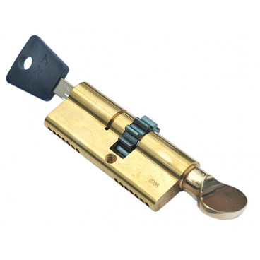 Цилиндровый механизм Mul-T-Lock 7x7, L71 (33Т-38) с шестеренкой, ключ-вертушка