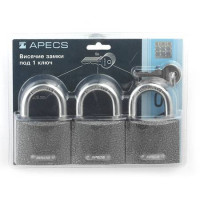 Замки висячие Apecs PD-01-63-Blister (3Locks+5Keys)