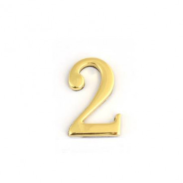 Цифра дверная Apecs DN-01-2-Z-G (золото)