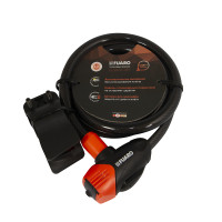 Замок Fuaro (Фуаро) тросовый PL-BIKE-12100-KEY (12х1000) 3 perfo key(PL-12100-KEY) /подвес