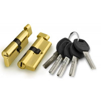 Цилиндровый механизм с вертушкой Punto A202/60 mm (25+10+25) PB латунь