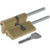 Цилиндровый механизм под вертушку (дл. шток) Cisa ASIX OE307-81.00 (65 мм/35-30-шток), ЛАТУНЬ