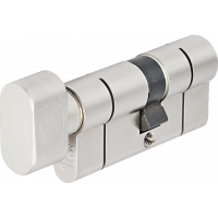 Цилиндровый механизм ABUS D10PS 90 мм (50/40, ключ/вертушка, матовый никель)