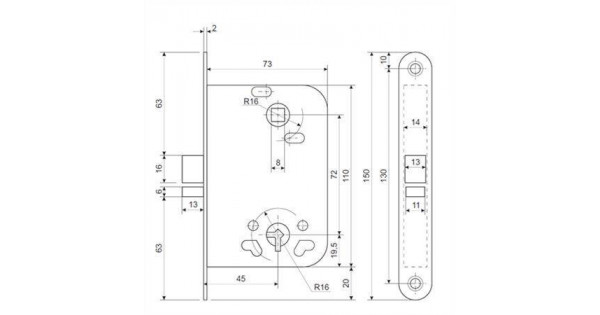 Купить Замок врезной сувальдный Apecs 6000-WC/S-G (Апекс) в г. Санкт ...