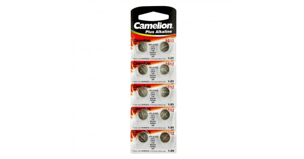 Батарейка CAMELION AG12 (LR43) 1.5В