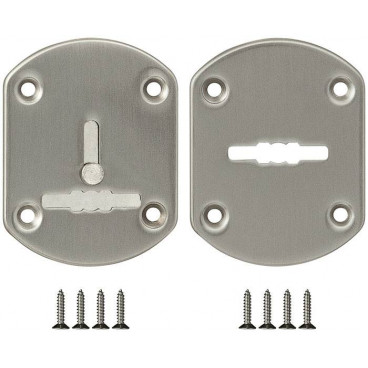Декоративная накладка ESC021-SN-3 (МАТ НИКЕЛЬ) на сув. замок со шторкой (2 шт)