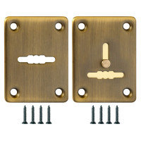 Декоративная накладка ESC081/082-AB-7 (МАТОВАЯ БРОНЗА) на сув. замок сталь (1 пара)