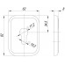 Декоративная Квадратная накладка на цилиндр ET-DEC SQ (ATC Protector 1) AB-77 Бронза