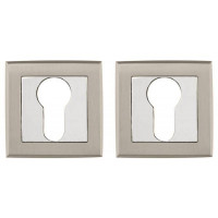 Накладка под цилиндр ET QL SN/CP-3 матовый никель/хром