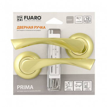 Ручка раздельная Fuaro (Фуаро) PRIMA RM/HD SG/GP-4 матовое золото/золото