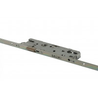 Замок Maxbar №856 привод от ручки, F16/40/92/8мм, 4 ролика, цапфа, серебро, удлиняемый