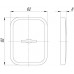 Декоративная Квадратная накладка на сувальдный замок PS-DEC SQ (ATC Protector 1) AB-77 Бронза