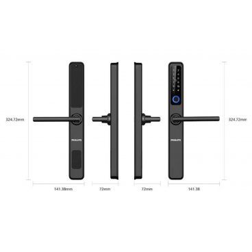 Philips EasyKey DDL608-5HWS — узкопрофильный электронный замок