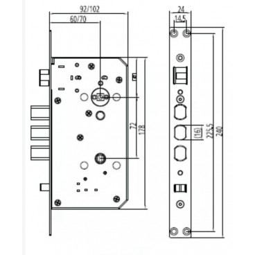 Philips DDL709-FVP-7HWS (push‑pull умный замок)