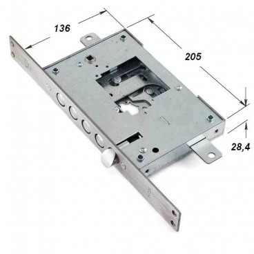 Корпус замка Securemme 2503R (правый) с защёлкой