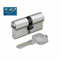 Цилиндровый механизм BASI V55 30/50 мм (ключ/ключ, никель)