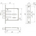 Замок врезной сувальдный Меттэм ЗВ8 802.0.0 (3 ключа)