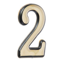 Цифра дверная Аллюр "2" золото
