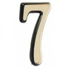 Цифра дверная Аллюр "7", золото