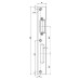 Регулируемая ответная планка для профильных дверей SP-004-L (230x30 мм)