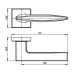 Ручка раздельная SQUID USQ9 SN-3 Матовый никель