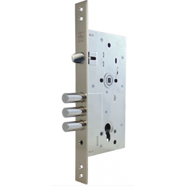 Цилиндровый замок Mottura DP58171000 под ручку (врезной, 3 ригеля, Backset 60 мм)