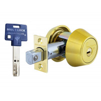 Замок врезной цилиндровый Mul-T-Lock DeadBolt Interactive + (Латунь)