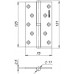 Петля съемная 613-5 125х75х2.5 GP Золото прав. Box