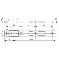 Нижняя универсальная петля ASSA-ABLOY A393