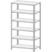 Стеллаж Практик MS Standart 2000/1000х300/6