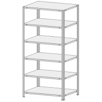Стеллаж Практик MS Standart 2200/1000х400/6