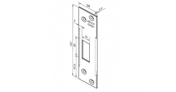 Замок врезной электромеханический abloy el402