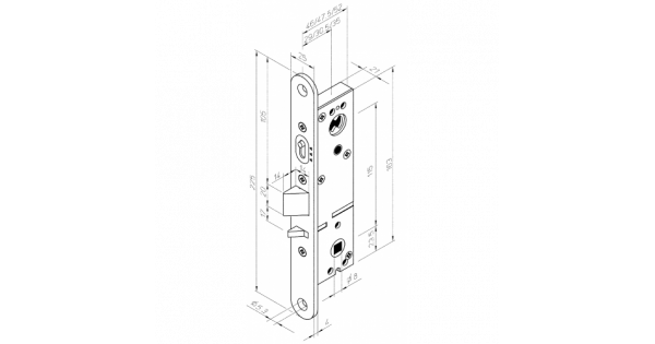 Врезной замок abloy 4292