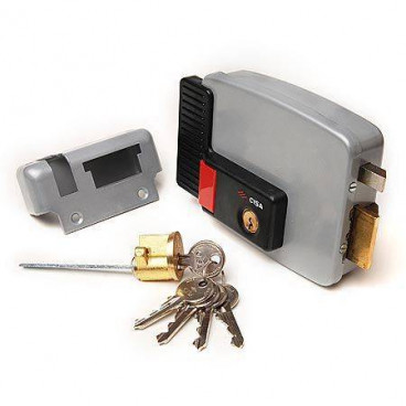 Замок накладной электромеханический Cisa 11.630.60.3 (тип 3) ключ, кнопка, прав. откр. двери наружу