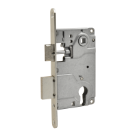 Защелка межкомнатная Нора-М 25-85 мм (хром) под цилиндр б/о