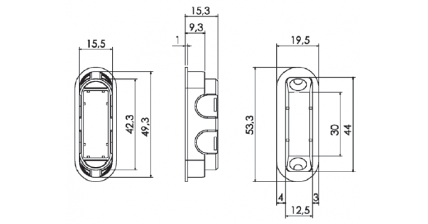 Защёлка магнитная сантехническая M1895 SN матовый никель купить в г ...