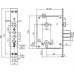 Замок врезной ЗВ4-3/85М.В26.У2 /79045/