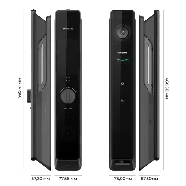 Умный замок Philips DDL902-MFVP (черный)